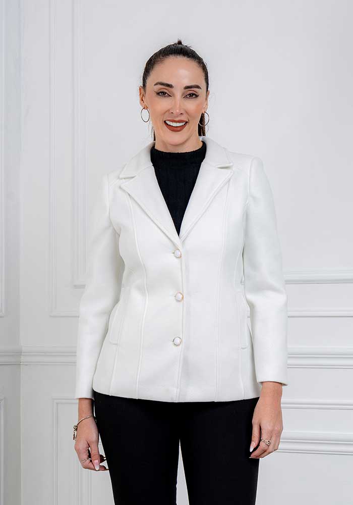 Abrigo Brisa Color Blanco