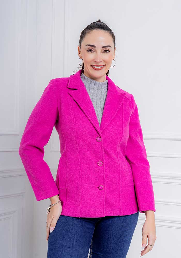 Abrigo Brisa Color Fuscia