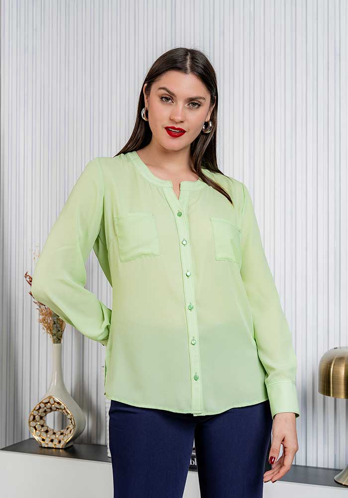 Blusa Belen Verde Gasa
